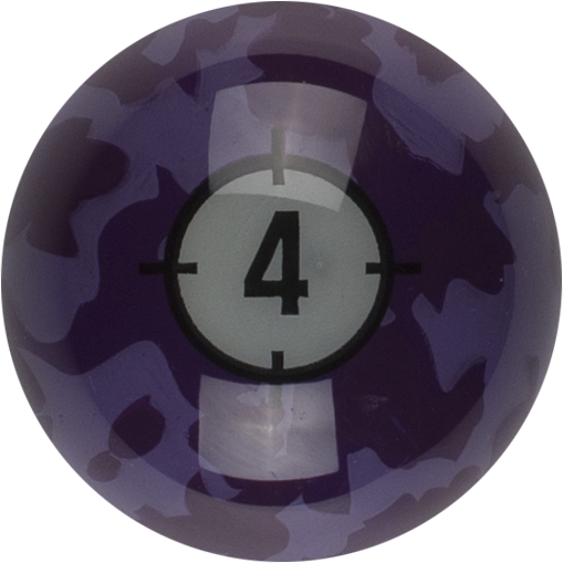 Aramith Camouflage Replacement Ball – #4 | Golden Break Billiards